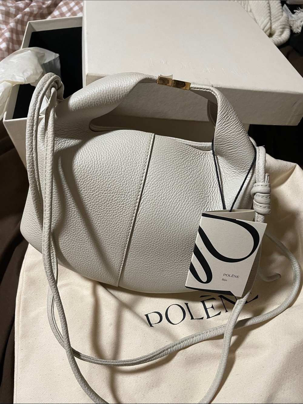 Polene Paris Bag-Béri
EDITION TEXTURED CHALK